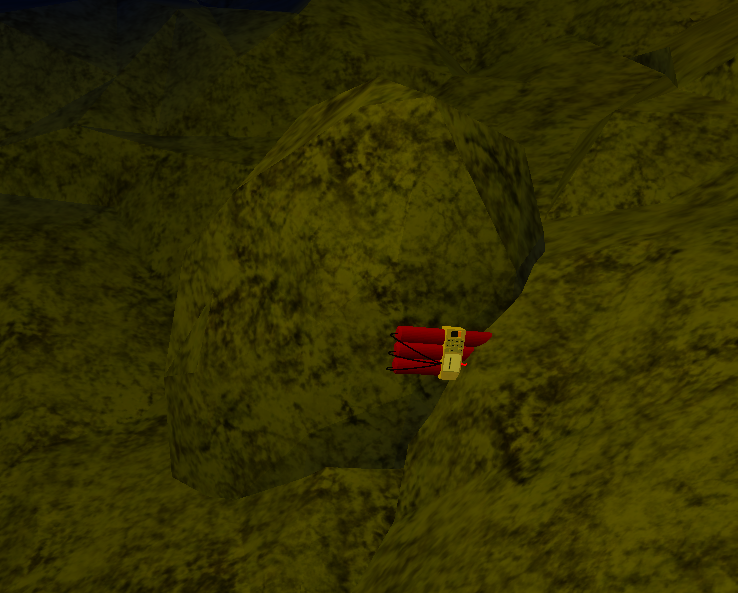 Large Uranium Rock with High Powered Explosive attached